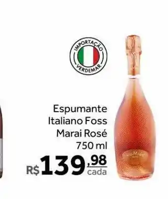Verdemar Supermercado Espumante italiano foss marai rosé oferta