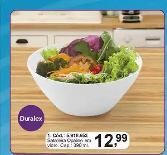 Saladeira Opalina Em Vidro
