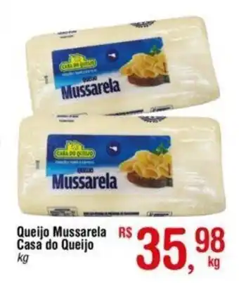 Fort Atacadista Queijo Mussarela Casa do Queijo 1kg oferta
