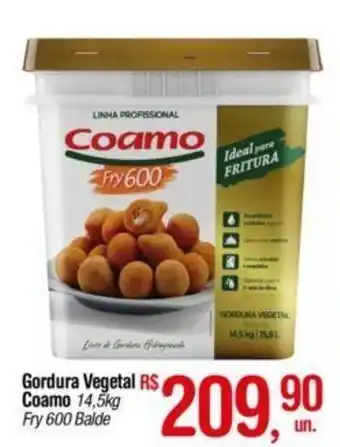 Fort Atacadista Gordura Vegetal Coamo 14.5kg oferta