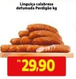 Extra Supermercado Linguica Calabresa Defumada Perdigao 1kg oferta