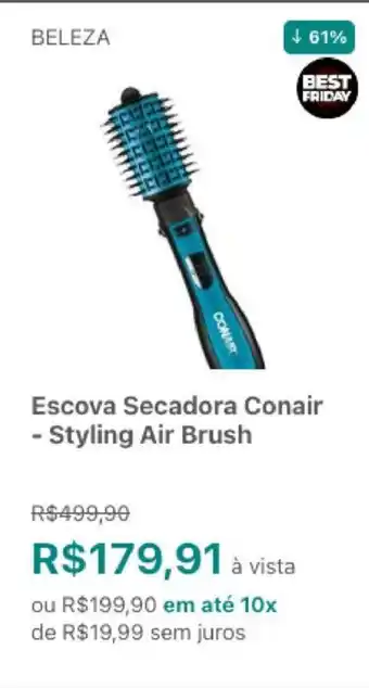 Escova Secadora Conair - Styling Air Brush