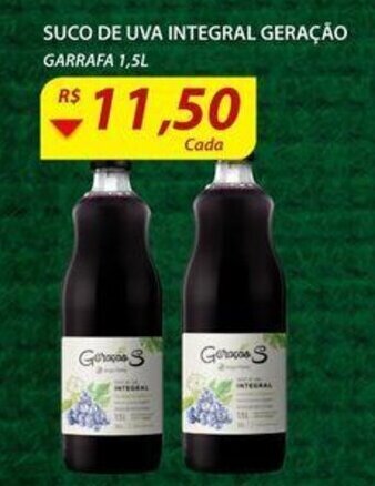 Assaí Atacadista Suco de Uva integral Geracao 1.5L oferta