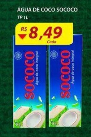 Assaí Atacadista Agua de Coco Sococo 1L oferta