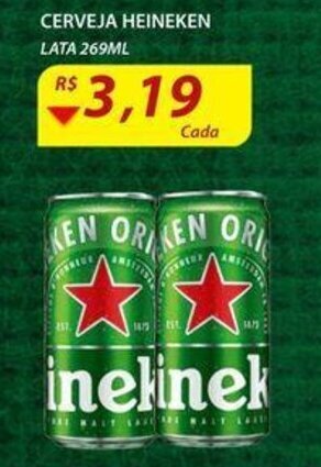 Assaí Atacadista Cerveja Heineken lata 269ml oferta