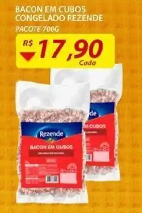 Assaí Atacadista Bacon em Cubos Congelado Rezende 700g oferta