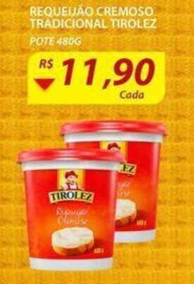 Assaí Atacadista Requeijao Cremoso Tradicional Tirolez 480g oferta
