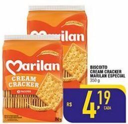 Mercantil Rodrigues Biscoito cream cracker marilan 350g oferta