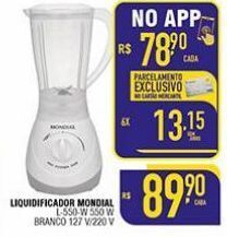 Mercantil Rodrigues Liquidificador mondial oferta