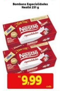 Extra Supermercado Bombons Especialidades Nestle 251g oferta