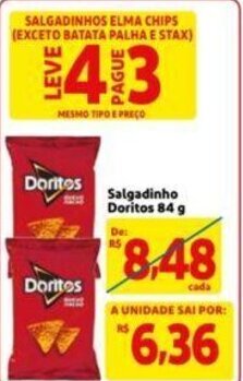 Extra Supermercado Salgadinho Doritos 84g oferta