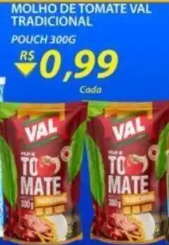 Assaí Atacadista Molho de Tomate Val Tradicional 300g oferta