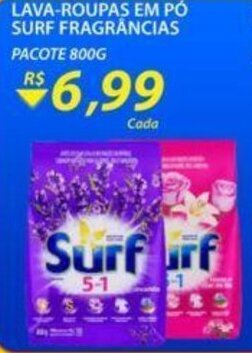 Assaí Atacadista Lava roupas em po Surf fragrancias 800g oferta