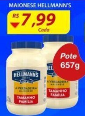 Assaí Atacadista Maionese Hellmann's 657g oferta