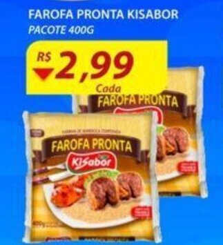 Assaí Atacadista Farofa Pronta Kisabor 400g oferta