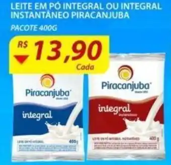 Assaí Atacadista Leite em po Integral ou Integral Instantaneo Piracanjuba 400g oferta