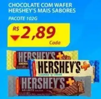 Assaí Atacadista Chocolate com Wafer Hershey's Mais Sabores 102g oferta