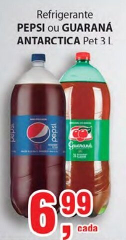 Supermercados Mundial Refrigerante Pepsi ou Guarana Antarctica 3L oferta