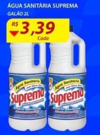 Assaí Atacadista Agua Sanitaria Suprema 2L oferta