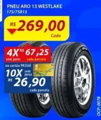 Assaí Atacadista Pneu Aro 13 Westlake 175/75R13 oferta