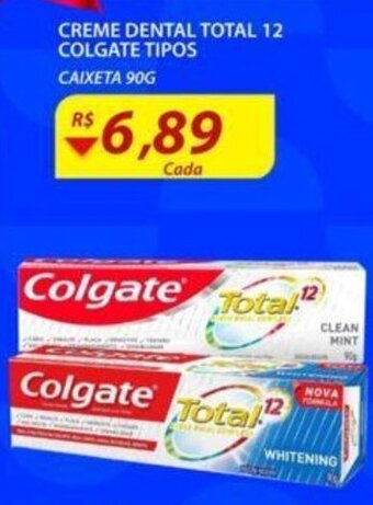 Assaí Atacadista Creme Dental Total 12 Colgate tipos 90g oferta