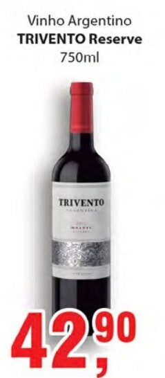 Supermercados Mundial Trivento Reserva 750ml oferta