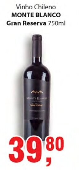 Supermercados Mundial Monte Blanco Gran Reserva 750ml oferta