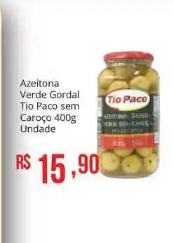 Mart Minas Azeitona Verde Gordal Tio Paco Sem Caroço 400g oferta