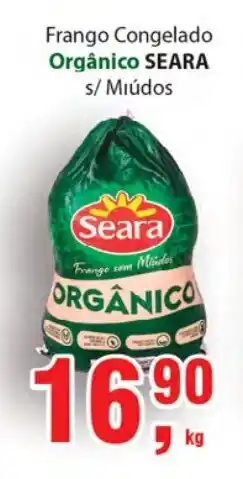 Supermercados Mundial Frango Congelado Organico Seara s/ Miudos 1kg oferta