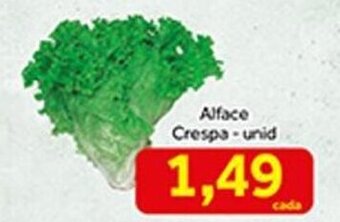 Shibata Supermercados Alface Crespa Und. oferta