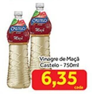Shibata Supermercados Vinagre de Maca Castelo 750ml oferta
