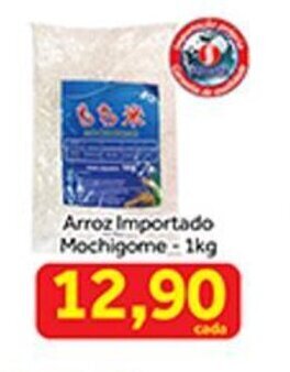 Shibata Supermercados Arroz Importado Mochigome Pacote 1kg oferta