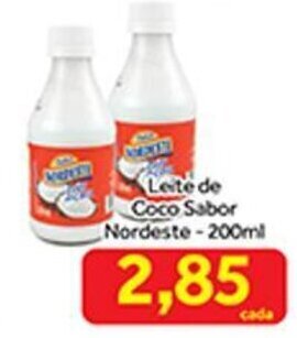 Shibata Supermercados Leite de Coco Sabor Nordeste 200ml oferta