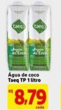 Extra Supermercado Agua de coco Taeq TP 1L oferta