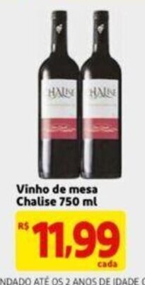 Extra Supermercado Vinho de Mesa Chalise 750ml oferta