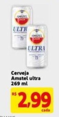 Extra Supermercado Cerveja Amstel Ultra 269ml oferta