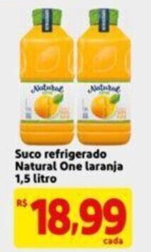 Extra Supermercado Suco refrigerado Natural One Laranja 1.5L oferta