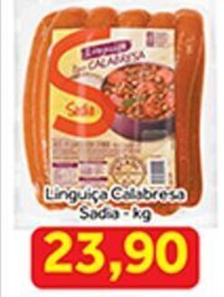 Shibata Supermercados Linguica Calabresa Sadia 1kg oferta