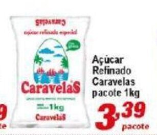 Ricoy Supermercados Acucar Refinado Caravelas pacote 1kg oferta