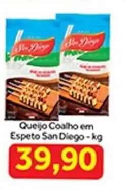 Queijo Coalho em Espeto San Diego 1kg