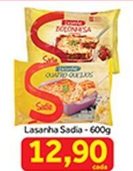 Shibata Supermercados Lasanha Sadia 600g oferta