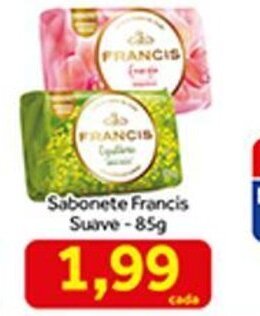 Shibata Supermercados Sabonete Francis Suave 85g oferta