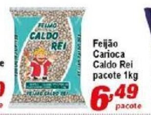 Feijao Carioca Caldo Rei pacore 1kg