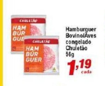 Ricoy Supermercados Hamburguer Bovino/ Aves Congelado Chuletao 56g oferta