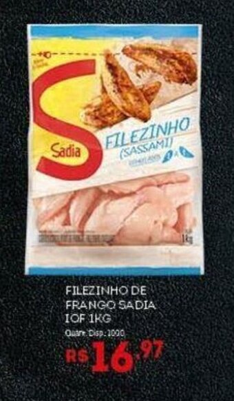 Bistek Supermercados Filezinho de Frango Sadia IQF 1kg oferta