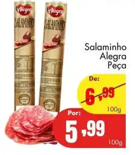 Barbosa Supermercados Salaminho Alegra peca 100g oferta