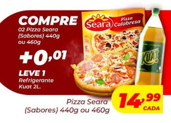 Barbosa Supermercados Pizza Seara sabores 440g/460g oferta