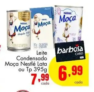 Barbosa Supermercados Leite Condensado Moca Nestle Lata ou Tp 395g oferta
