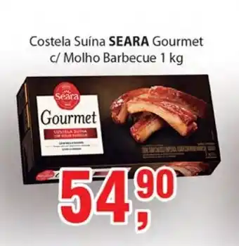 Supermercados Mundial Costela Suina Seara Gourmet c/ Molho Barbecue 1kg oferta