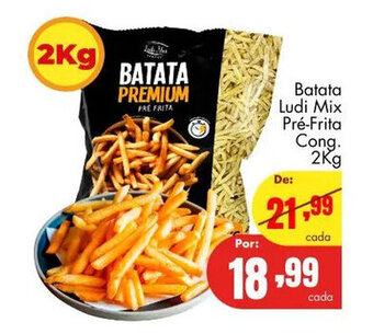 Barbosa Supermercados Batata Ludi Mix Pre-Frita cong. 2kg oferta
